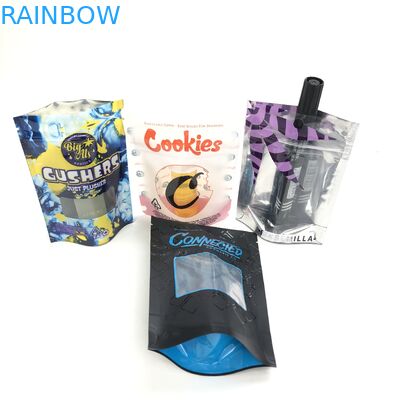 Logo For Wheat Flour Seed feito sob encomenda com Plastique do saco de Bolsa do zíper está acima o malote ensaca a janela cosmética