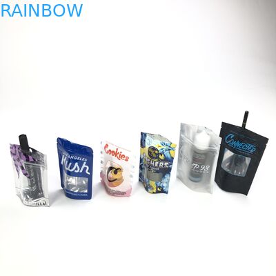 Logo For Wheat Flour Seed feito sob encomenda com Plastique do saco de Bolsa do zíper está acima o malote ensaca a janela cosmética