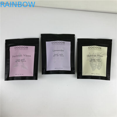 O malote da folha de sal de banho de 32 onças que empacota o corpo Resealable do café saco/250g do suporte acima esfrega o malote