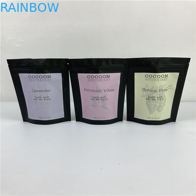 O malote da folha de sal de banho de 32 onças que empacota o corpo Resealable do café saco/250g do suporte acima esfrega o malote