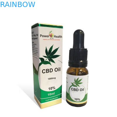 Caixa de papel da garrafa do conta-gotas do cartão de CMYK 200mic 30ml