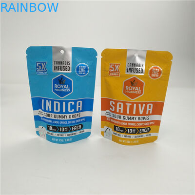 Baixo saco 100micron de Mylar da folha de Moq 3.5g 7g VMPET Alunminum