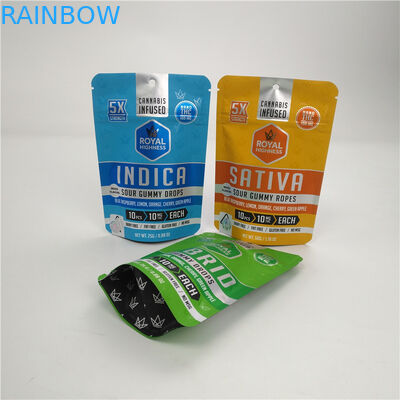 Baixo saco 100micron de Mylar da folha de Moq 3.5g 7g VMPET Alunminum