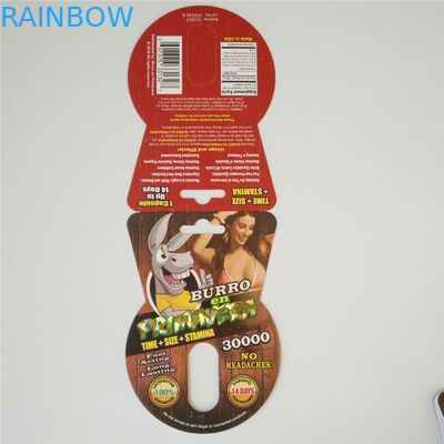 Cartão de empacotamento de carimbo quente Rhuno 100K da cápsula do holograma