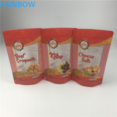 Saco Ziplock geado CMYK da folha de alumínio da janela 120micron VMPET