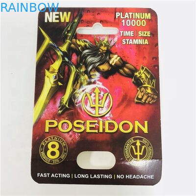 Cartões de papel dos comprimidos brancos pretos do sexo da pantera CMYK 8*12cm para o comprimido