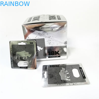 Os comprimidos da cápsula do rinoceronte do pacote do gatinho empolam a impressão UV do cartão