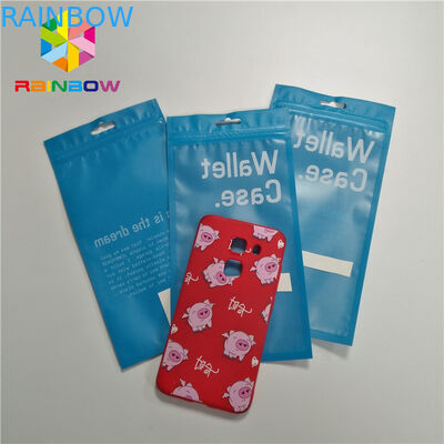 O malote liso do selo lateral claro Ziplock do resíduo metálico 3 para a tampa da caixa do telefone/cabografa a embalagem