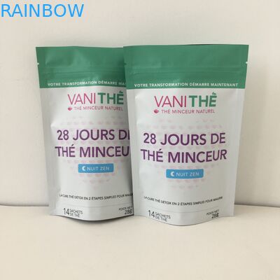 A folha de alumínio levanta-se o saco do petisco do zíper que empacota Digitas impressa