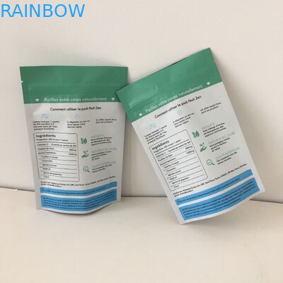 A folha de alumínio levanta-se o saco do petisco do zíper que empacota Digitas impressa