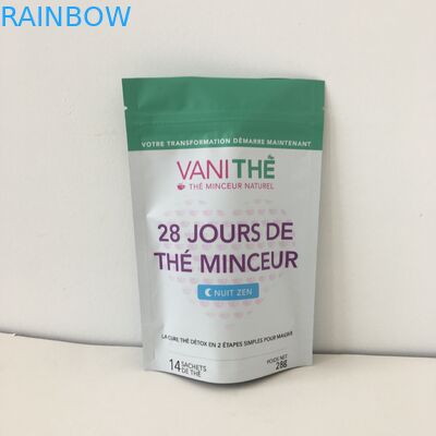 A folha de alumínio levanta-se o saco do petisco do zíper que empacota Digitas impressa