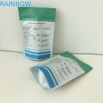 A folha de alumínio levanta-se o saco do petisco do zíper que empacota Digitas impressa