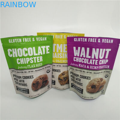 O suporte do plástico acima dos sacos de empacotamento Ziplock imprimiu o produto comestível de 1 galão