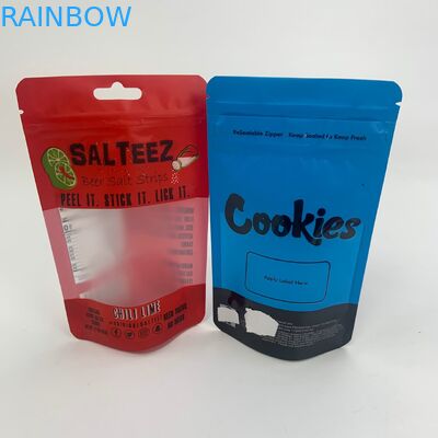 O zíper gomoso comestível da cookie pequena levanta-se malotes com janela