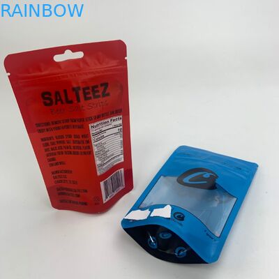 O zíper gomoso comestível da cookie pequena levanta-se malotes com janela