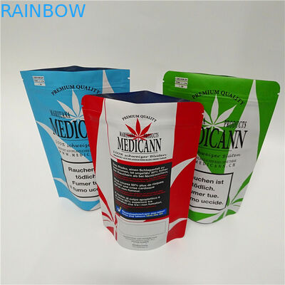 O malote lateral do selo do Ziplock três das ervas da flor de CBD personalizou impresso laminado