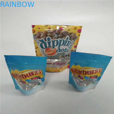 criança Resealable plástica Ziplock dos malotes de 1g 3.5g 7g Gummies Mylar resistente