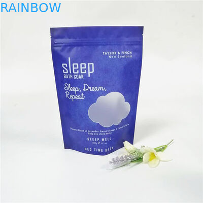 Malotes de plástico de sal do mar do oceano que empacotam o auto que está o logotipo feito sob encomenda Resealable