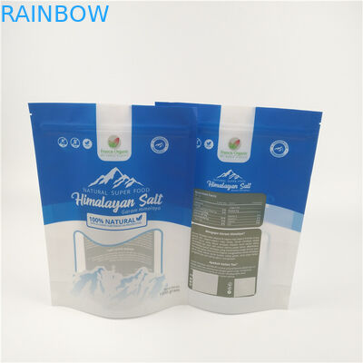 Folha de empacotamento Matt Stand Up Ziplock Pouch de sal de banho reusável