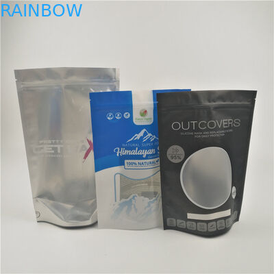 Folha de empacotamento Matt Stand Up Ziplock Pouch de sal de banho reusável