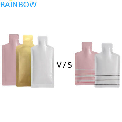 5ml biodegradável plástico do malote liso lateral cosmético do selo da amostra 3