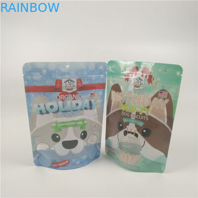 O Gravure orgânico do malote dos alimentos para animais de estimação dos biscoitos de cão imprimiu o filme laminado