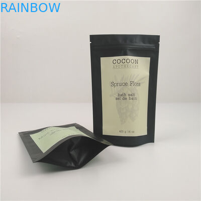 Umidade - a prova malotes Resealable da folha do zíper de 14 onças para o corpo esfrega