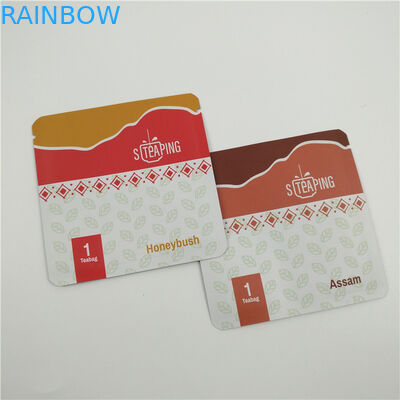 Malote reciclável do chá plástico da folha que empacota o logotipo personalizado verde preto