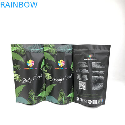 Prova cosmética do cheiro da posição de Matte Mylar Reusable Zip Pouches de sal de banho do oceano