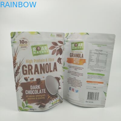 O Ziplock está acima do empacotamento de alimento reciclável dos malotes Resealable da folha de alumínio