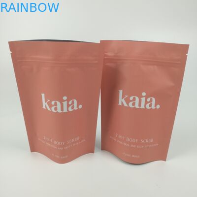 O plástico cosmético levanta-se o saco Matt Finished Resealable da barreira do zíper