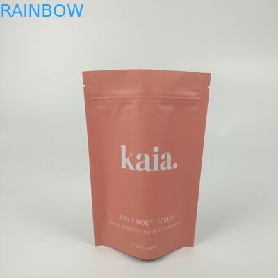 O plástico cosmético levanta-se o saco Matt Finished Resealable da barreira do zíper