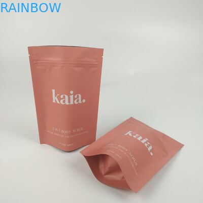 O plástico cosmético levanta-se o saco Matt Finished Resealable da barreira do zíper