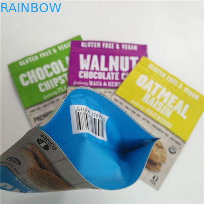 Os doces Digitas plásticas feitas sob encomenda dos doces impressas estão acima dos malotes com parte superior do zíper