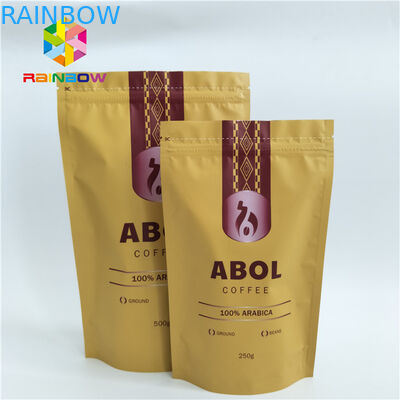 Calor feito sob encomenda do produto comestível - malote da folha de alumínio da selagem que empacota a posição Ziplock