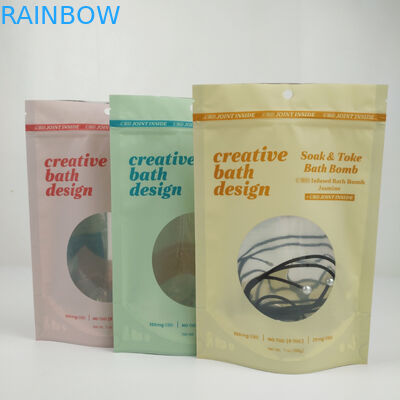 Posição clara dos malotes do fechamento de Matte Mylar Aluminum Foil Zip da janela