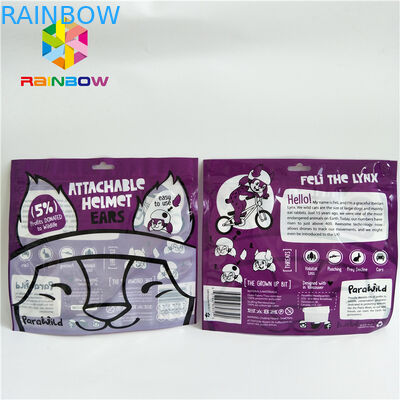 O lado três selou o empacotamento imprimindo feito sob encomenda pequeno com Front Window claro