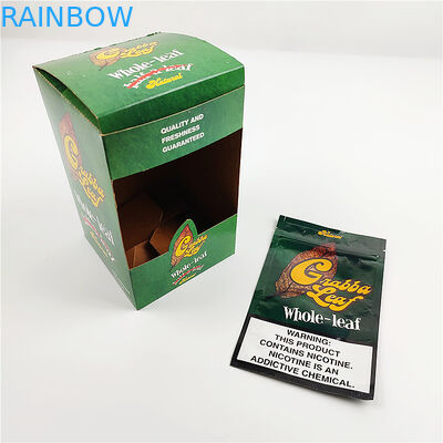 o costume imprimiu da exposição natural do tampão da folha do grabba da folha de alumínio caixas de empacotamento para a caixa de empacotamento do charuto dos chapéus