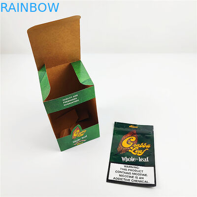 o costume imprimiu da exposição natural do tampão da folha do grabba da folha de alumínio caixas de empacotamento para a caixa de empacotamento do charuto dos chapéus