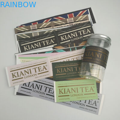 Garrafa de água impermeável adesiva personalizada original Logo Printed Labels Sticker feito sob encomenda dos produtos alimentares da etiqueta