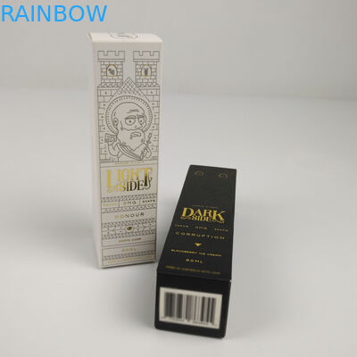 Caixa de empacotamento de papel cosmética feita sob encomenda de Logo Printed Retangular Glossy Foldable para garrafas dos cuidados com a pele do soro da essência do perfume