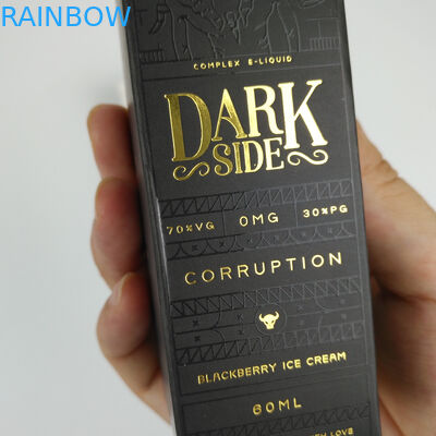 Caixa de empacotamento de papel cosmética feita sob encomenda de Logo Printed Retangular Glossy Foldable para garrafas dos cuidados com a pele do soro da essência do perfume