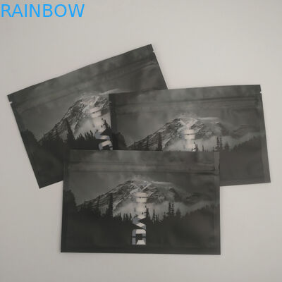 Fechamento Resealable do fecho de correr da prova clara do cheiro de Front Back Window Heat Sealed que empacota o selo lateral Doypack do armazenamento três do alimento de Mylar