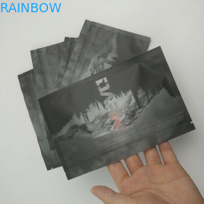 Fechamento Resealable do fecho de correr da prova clara do cheiro de Front Back Window Heat Sealed que empacota o selo lateral Doypack do armazenamento três do alimento de Mylar