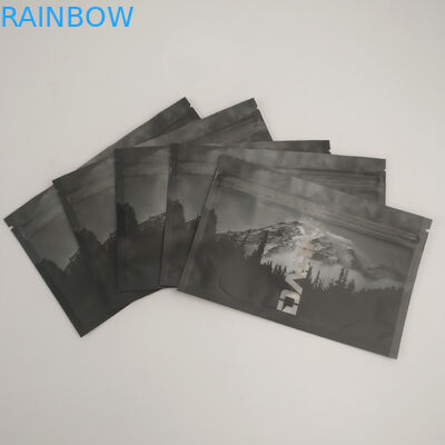 Fechamento Resealable do fecho de correr da prova clara do cheiro de Front Back Window Heat Sealed que empacota o selo lateral Doypack do armazenamento três do alimento de Mylar