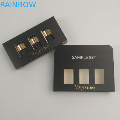 Do cartão retangular do tubo de Logo Gold Foil caixa de empacotamento de papel cosmética impressa UV feita sob encomenda para cuidados com a pele do soro da essência