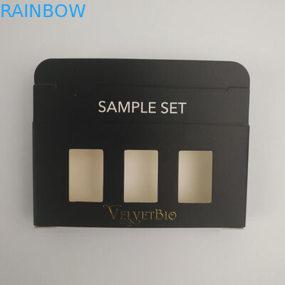 Do cartão retangular do tubo de Logo Gold Foil caixa de empacotamento de papel cosmética impressa UV feita sob encomenda para cuidados com a pele do soro da essência