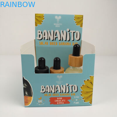 A caixa de dobramento feita sob encomenda do cartão rasga afastado a caixa de exposição, contador que do cartão ondulado PDQ os petiscos varejos forram a caixa de empacotamento