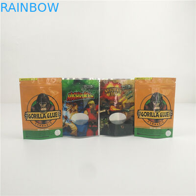 Cheire sacos de Mylar da prova para sacos da folha de alumínio dos doces com sementes da janela estão acima do malote