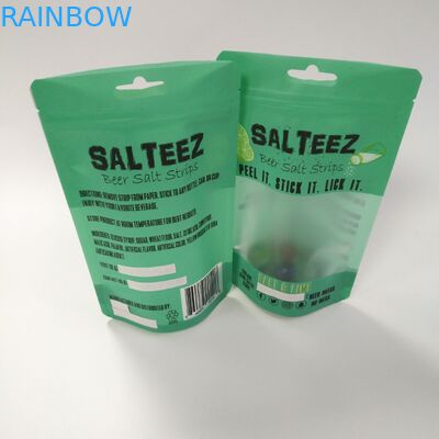 A janela clara CMYK 100mic levanta-se o malote do zíper com zíper